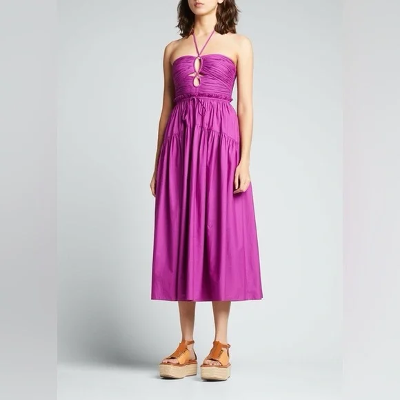 slim fit dress slacks Lana Ruched Jersey Dress - Western Dream